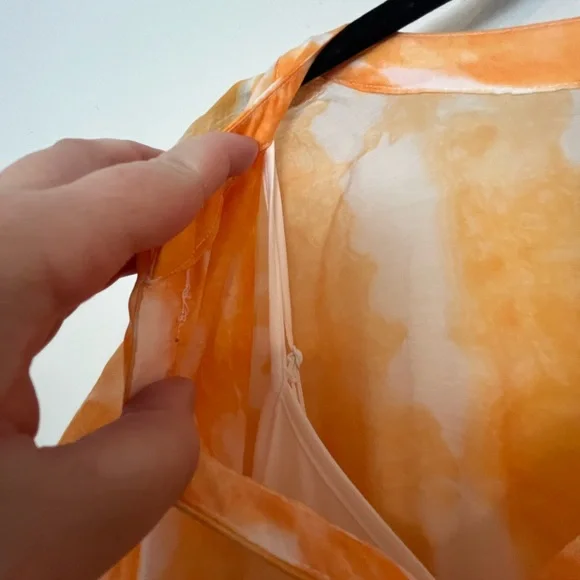 Simply Vera Wang Orange Tie-Dye Dress - Picture 6 of 6